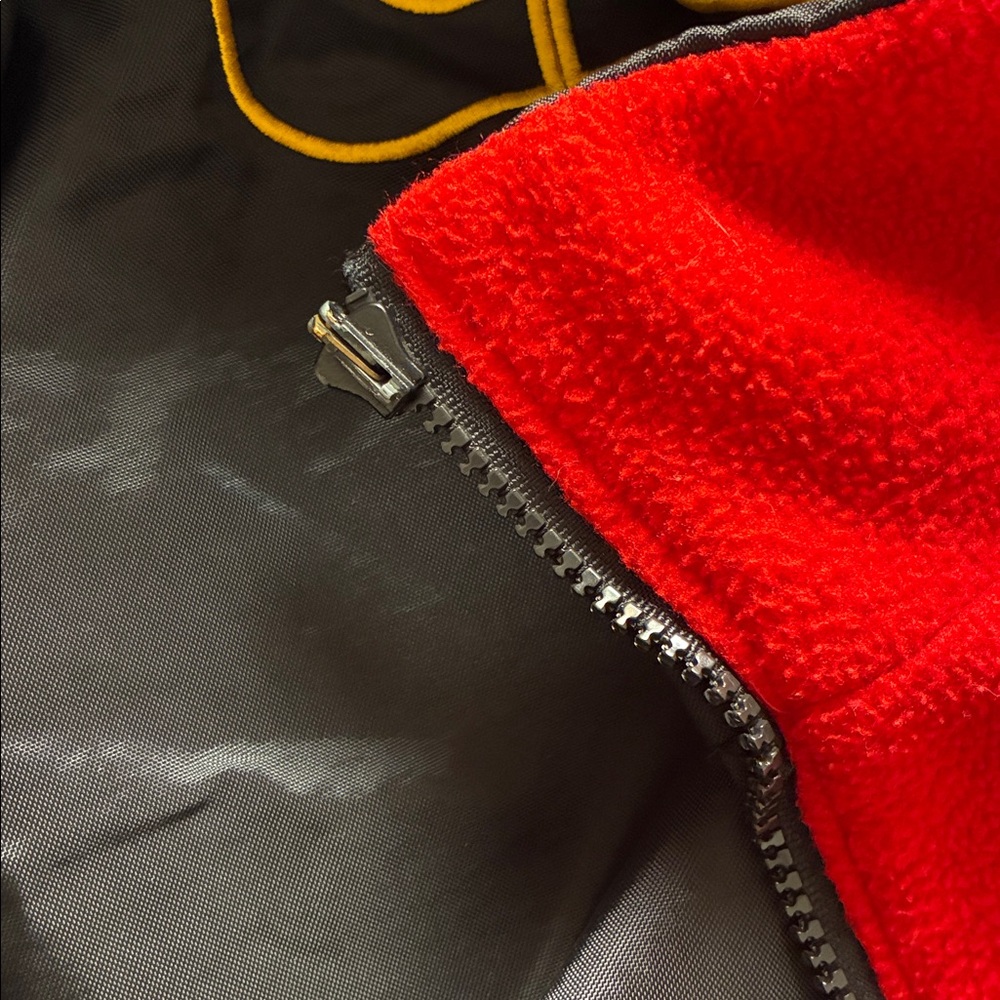 Kansas City Chief’s Football Black Red Sports Reversible Jacket Windbreaker NFL - Picture 8 of 12